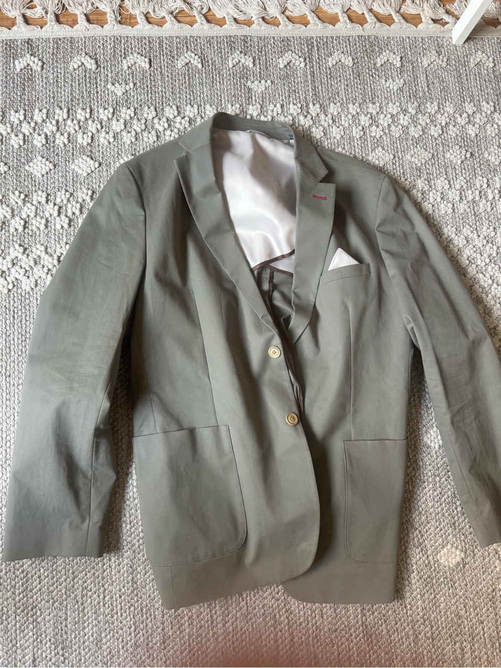 Ben Sherman Olive Green Sport Coat with Notch Lapel
